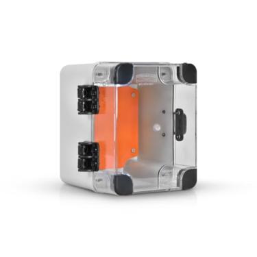 Imagem de Caixa Painel Elétrico Quadro Comando Plastico 16X12X13Cm Cinza Tampa Transparente IP66