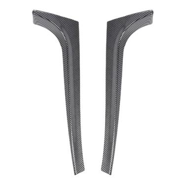 Imagem de aqxreight Janela Traseira Lateral Spoiler Asa Design Esportivo Abs Guarnição Aprimoramento Aerodinâmico para Mk5 R32 20032008 par (estilo de fibra de carbono)