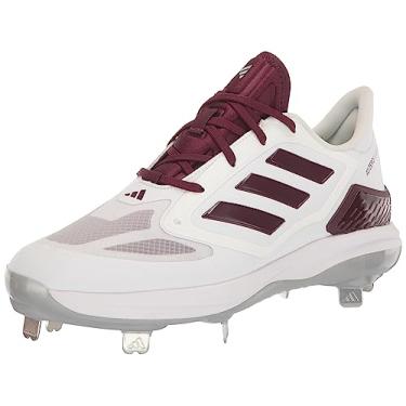 Imagem de adidas Tênis feminino Adizero Purehustle 3 Elite, Branco/Team Maroon/Prata Metálico, 12.5