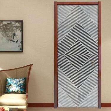 Imagem de Adesivo para Porta Geométrico Losango - TaColado