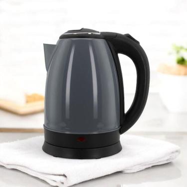Imagem de Chaleira Elétrica Bigsul 1500W 1,8L em Aço Inox Cinza 220V para Uso Diário em Cozinha