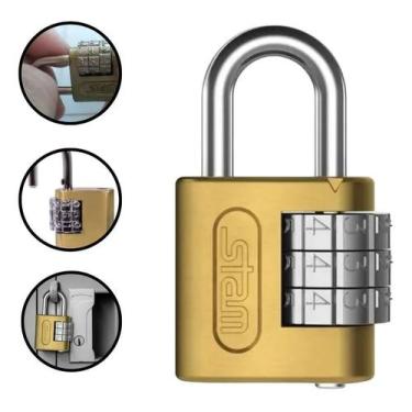 Imagem de Cadeado Com Segredo 25mm Stam Cor Dourado - Congratulations Store