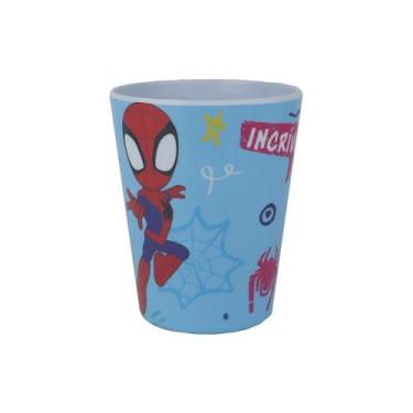Imagem de Copo Infantil Spider Man Bebibas Melamine 300ml - Tuut