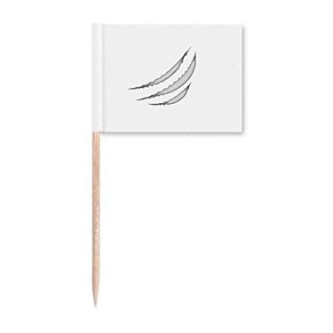 Imagem de Marcadores de lágrimas animais arranhados palito de dente marcadores decoração de festa