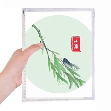 Imagem de Caderno circular com vinte quatro, termo solar, folhas soltas, diário recarregável, material de papelaria