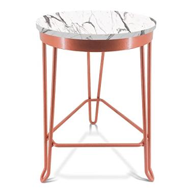 Imagem de Banqueta Banco Baixo Guatemala Estilo Industrial Cobre/Vulcano