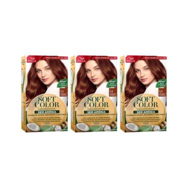 Imagem de Coloraçao Soft Color 54 Castanho Acobreado-Kit C/3Un