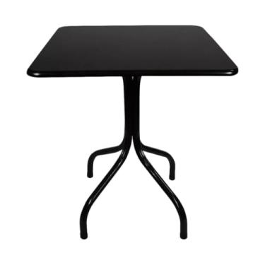 Imagem de Ecom Home - Mesa Moema Para Bares Restaurantes Sorveterias Industrial 70x70 Preta