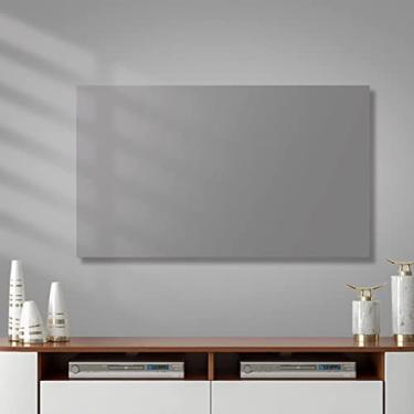 Imagem de Capa de TV de tecidos elásticos, capa protetora de tela macia e confortável à prova de poeira, para decoração de sala de estar interna/externa, cinza, 70~75 pol.