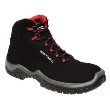 Imagem de Bota Cano Alto Energy Preto/Vermelho N.º44 - Estival