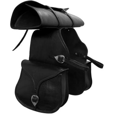 Imagem de Jogo de Alforge e Porta Capa de Couro SV3160 - Preto