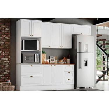 Imagem de Kit de Cozinha Modulada 5 Peças Americana (2 Aéreos. 1 Balcão, 1 Panel