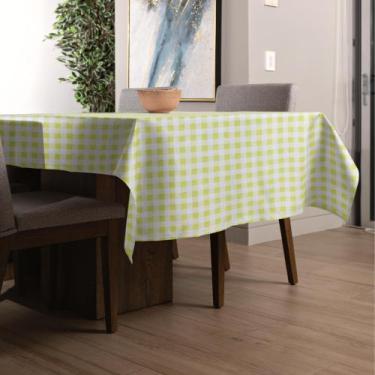 Imagem de Toalha de Mesa Retangular Xadrez Festa Junina 6 Lugares 1,40 x 2,20 - 