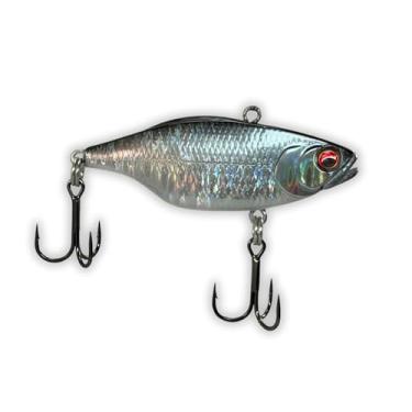 Imagem de U.S.A. BASS TACKLE Isca dura de acabamento premium M-Series Lipless Crankbait com ganchos de agudos do proprietário para pesca de robalo gigante largemouth Smallmouth (parte traseira preta, M-65)