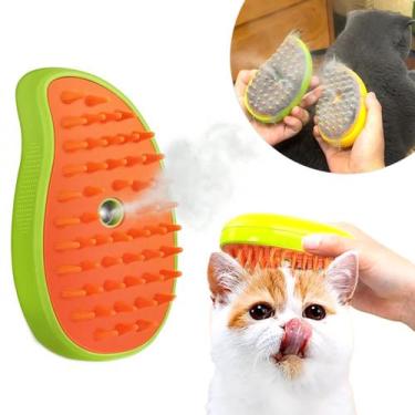 Imagem de Escova Tira Pelo Vapor Pet USB Recarregável para Cão e Gato - shop mix