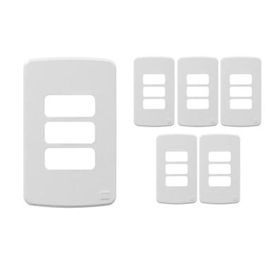 Imagem de Kit 05 Placas Weg Composé 4x2 3 Posições Branca