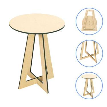 Imagem de Mesa Cone Decoração de Festa Mdf Desmontável P - 42 x 55cm - Modernart