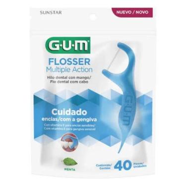 Imagem de Fio Dental Gum Flosser Multipla Ação C/40 Unidades 888