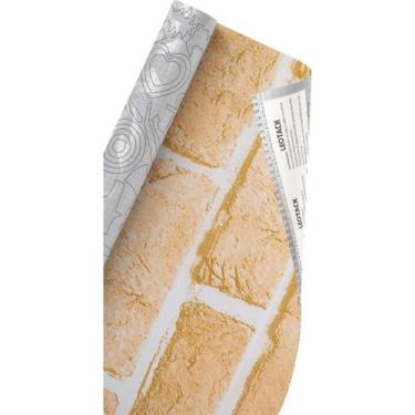 Imagem de Papel de Parede Plástico Adesivo 45CMX10M Fantasia Tijolo 01 - Leonora