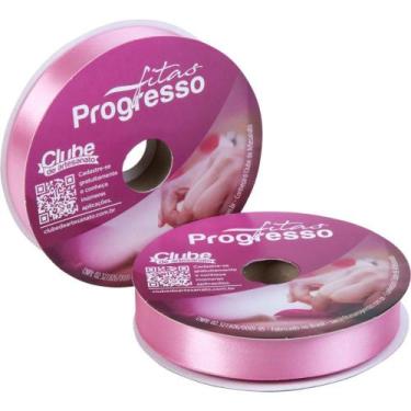 Imagem de Fita de Cetim 22MM 50M. Rosa Escuro 240 - Fitas Progresso