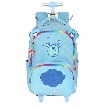 Imagem de Mochila de Rodinhas Com Alça Luxcel Ursinhos Carinhosos Azul