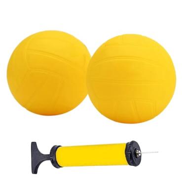 Imagem de menolana Bolas de substituição de com bomba, bolas de jogo redondas grossas, pvc, infláveis ​​para atividades de brinquedo, gramado, praia, quintal, 5 Inch 2pcs