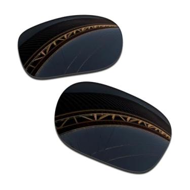 Imagem de LenzProse Lentes de reposição polarizadas de 1,5 mm para óculos de sol Oakley Jupiter Squared OO9135/Jupiter Carbon OO9220 56 mm, antiarranhões | Ajuste perfeito