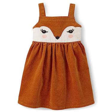 Imagem de Gymboree Suéter feminino sem mangas bordado, rosto de raposa, 12 a 18 meses, Rosto de raposa, 12-18 Meses