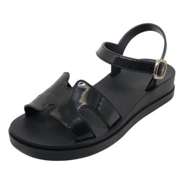 Imagem de Sandália Feminina Anabela Baixa Casual Moderna Daily Zaxy