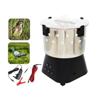 Imagem de Máquina de depenar de aço inoxidável 15W 220V Automática Remoção rápida de penas de aves Depenador de aves para aves de fazenda Frango, pássaro, pato, peru, codorna