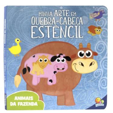 Imagem de Livro - Minha Arte em Quebra-Cabeça Estêncil: Animais da Fazenda