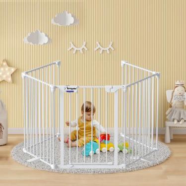 Imagem de Cercadinho Extra Largo Kfvigoho (27,5-129cm) - Branco