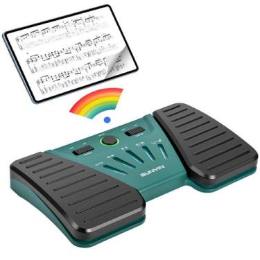 Imagem de Pedal Virador de Página SUNYIN - Sem Fio, Bluetooth e Recarregável