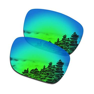 Imagem de SmartVLT Lentes de substituição masculinas para óculos de sol Oakley Holbrook XL OO9417 - 12 opções, Emerald Green, One Size