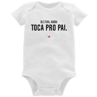 Imagem de Body Bebê Toca pro pai - Foca na Moda, Branco, GG