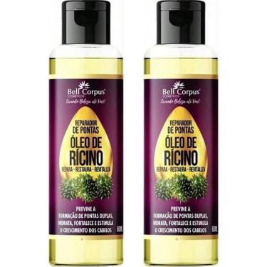 Imagem de Kit 2 Tratamento Capilar Reparador De Pontas Óleo De Rícino