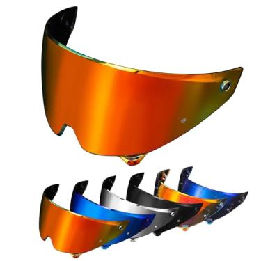Imagem de PSLER Viseira de capacete Atlas 3.0 4.0 Atlas 4.0 Face Shield Atlas 3.0 Tinted Visor de substituição para Atlas 3.0 4.0, vermelho dourado profundo