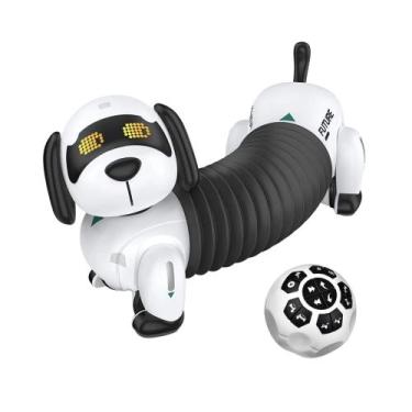 Imagem de Brinquedo Cachorro Robô Interativo 50 Programações USB c/ Controle Rem