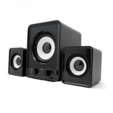 Imagem de Caixa Som Subwoofer 2.1 11w para Pc e Celular Cabo P2 Preto
