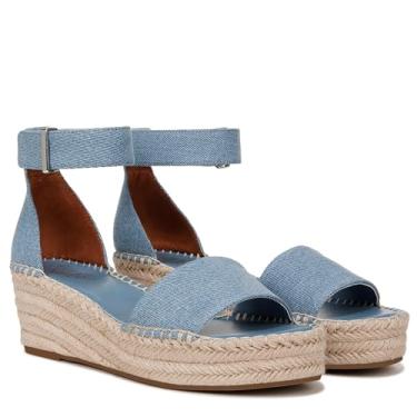 Imagem de Franco Sarto Sandália feminina Pela Espadrille Wedge, Jeans claro, 38