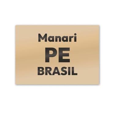 Imagem de Imã de Geladeira Manari Pernambuco MDF 8x5 para Decoração