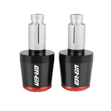 Imagem de Extremidades de manoplas de guidão de motocicleta, tampas de extremidade de manoplas, acessórios deslizantes de peso para Ka&was&aki ER6N ER-6N ER 6N ER6 N 2009-2017