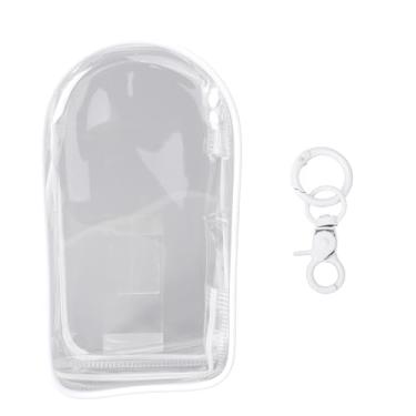 Imagem de BOXOB Bolsa Transparente para Exposição de Bonecas com Porta-Chaves, Bolsas Arrumação de Bonecos Bolsa Transporte Caixa Surpresa para Bonecas Colecionáveis Pingentes Batom