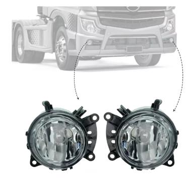Imagem de Par Farol Novo Actros Aux. Milha Neblina Caminhao Mb 2020