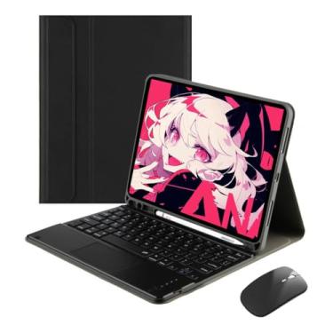 Imagem de Capa Tablet + Teclado + Mouse Para iPad Pro 11 Polegadas (Preto, teclado de toque)