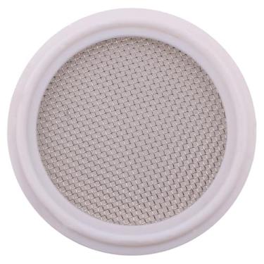 Imagem de Junta sanitária Dernord 2" PTFE (Teflon) com tela inoxidável – trevo de grampo triplo, 20 Mesh
