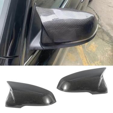 Imagem de Fancemot Capas de espelho de fibra de carbono real compatíveis com Toyota Supra A90 A91 GR 2020-2025, tampas de espelho retrovisor de porta lateral