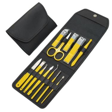 Imagem de Conjunto profissional de manicure - 9/12 peças - Kit de pedicure de aço inoxidável com alicate e cortador de paroníquia | Ferramentas para cuidados com as unhas em casa e salão, 12 peças