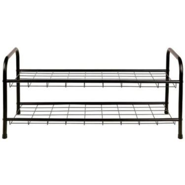 Imagem de Armário Sapateira com 2 Prateleiras Aramadas Multiuso Organização Domé