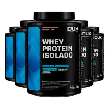 Imagem de Kit 5 Whey Protein Isolado Dux Doce de Leite 900g